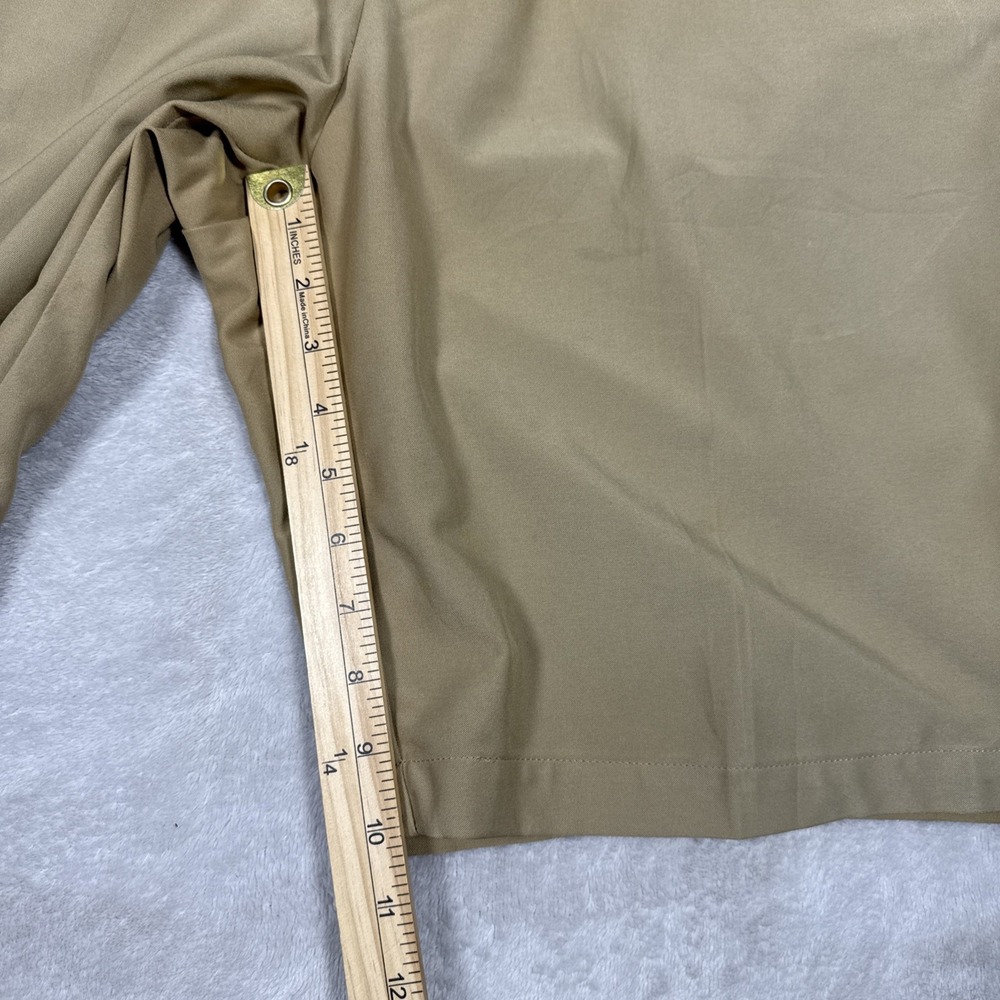 Dunning Everbest Golf Chino Shorts Mens Beige Khaki Flat Front Size 38 *Flaw - Picture 7 of 10